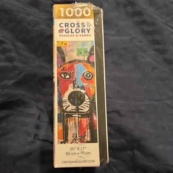 Geometric Dog Puzzle - Vibrant Multicolor Design - Picture 5 of 5